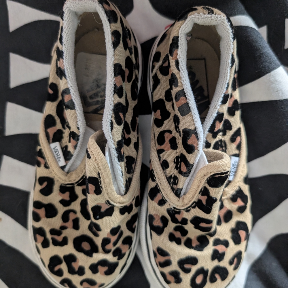 Vans Leopard Print Kids Sneakers